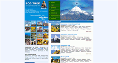 Desktop Screenshot of ecotreksnepal.com